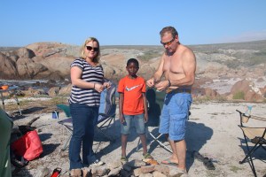Fresh pot bread and mussels in Tietiesbaai