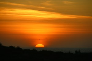 Sunset on the west coast
