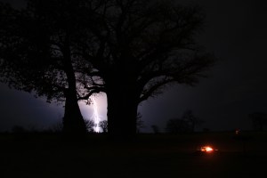 Lightning show while at Naix Plan